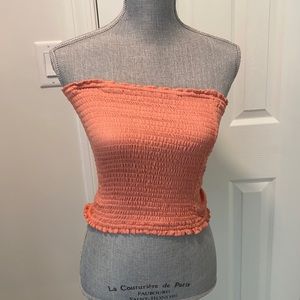 Coral Crop Top